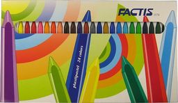  Factis Kredki pastele plastikowe 24 kolory FACTIS Factis