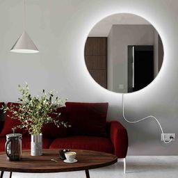  Baltica Design Lustro okrągłe RUBINO ELECTRIC 50 z oświetleniem LED