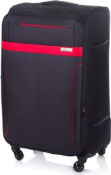  Solier Duża walizka miękka XL Solier STL1316 czarno-czerwona Nie dotyczy