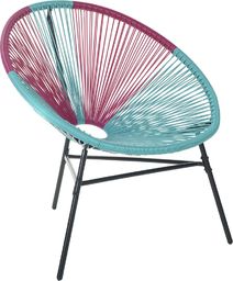  Shumee Krzesło rattanowe różowo-niebieskie ACAPULCO