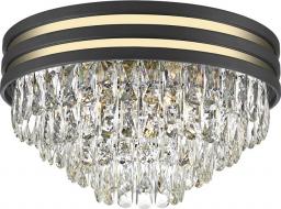 Lampa sufitowa Zumaline Glamour plafon przysufitowy czarny Zumaline Naica LED Ready C0525-05A-P7D7