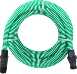 vidaXL Wąż ssący ze złączami z PVC, 4 m, 22 mm, zielony