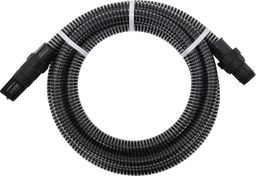  vidaXL Wąż ssący ze złączami z PVC, 4 m, 22 mm, czarny