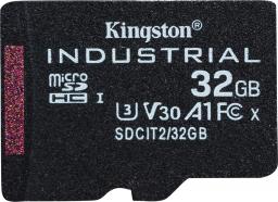 Karta Kingston Industrial MicroSDHC 32 GB Class 10 UHS-I/U3 A1 V30 (SDCIT2/32GB)