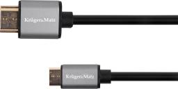 Kabel Kruger&Matz HDMI Mini - HDMI 1.8m czarny (KM1237)