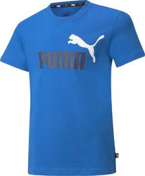 Puma Koszulka chłopięca Puma Core ESS+ LOGO niebieska 58698563 128