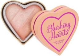  Makeup Revolution Blushing Hearts Róż Peachy Pink Kisses 10g