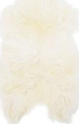  vidaXL Skóra z owcy islandzkiej, kremowa, 70x110 cm