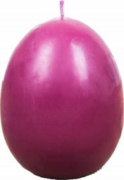  Łysoń Świeca z wosku pszczelego jajko gładkie fioletowe (S411-K FIOLET) - S411-K FIOLET