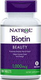  NATROL Natrol - Biotyna, 1.000mcg, 100 tabletek