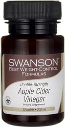  Swanson Swanson - Ocet Jabłkowy, 200mg, 30 tabletek
