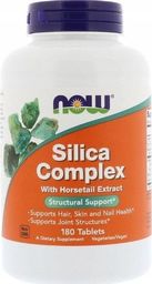 NOW Foods - Kompleks Krzemionkowy z Ekstraktem ze Skrzypu Polnego, 180 tabletek