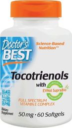  DOCTORS BEST Doctor's Best - Tokotrienole, 50 mg, 60 kapsułek miękkich