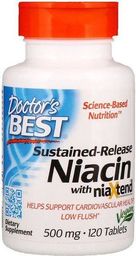 DOCTORS BEST Doctor's Best - Niacyna z niaXtend, 500mg, 120 tabletek