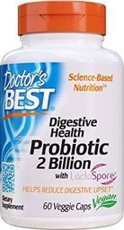 DOCTORS BEST Doctor's Best - Probiotyki, 2 Mialiardy, z LactoSpore, 60 vkaps