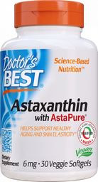 DOCTORS BEST Doctor's Best - Astaksantyna z AstaPure, 6mg, 30 vkaps