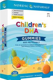  Nordic naturals Nordic Naturals - Children's DHA Gummies, 600 mg, 30 żelek
