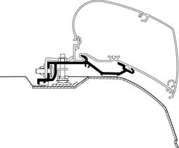  Thule Adapter do montażu markizy na dachu Thule Ducato/Jumper/Boxer.2007 L3H2 3.75m /L4H2 4.0m
