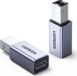 Adapter USB Ugreen US382 USB-C - USB-B Srebrny  (20120)