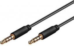 Kabel PremiumCord Jack 3.5mm - Jack 3.5mm 1m czarny (kjack4mm1)