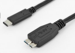 Kabel USB PremiumCord USB-C - micro-B 0.6 m Czarny (ku31cmb06bk)
