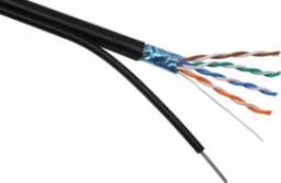 Solarix Kabel instalacyjny Solarix zewnętrzny FTP, Cat5E, drut, PE, puszka 305m SXKD-5E-FTP-PE