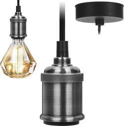 Lampa wisząca KMTP Lampa sufitowa żyrandol lampa wisząca srebrna