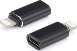 Adapter USB Partner Tele.com Lightning - USB-C Czarny 