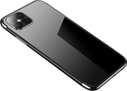  Hurtel Clear Color case żelowy pokrowiec etui z metaliczną ramką Samsung Galaxy A52 5G / A52 4G czarny
