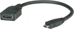 Adapter AV Roline HDMI Micro - HDMI czarny