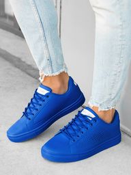 Ombre Klasyczne męskie buty sportowe T383 - niebieskie 44