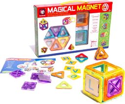  Kontext Kolorowe klocki magnetyczne MAGICAL MAGNET 20SZT #E1