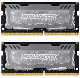 Pamięć do laptopa Ballistix Ballistix Sport LT, SODIMM, DDR4, 8 GB, 2400 MHz, CL16 (BLS2C4G4S240FSD)