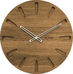Vlaha Drewniany dębowy ręcznie wykonany zegar ścienny VLAHA VCT1021 45 cm