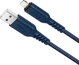 Kabel USB Hoco USB-A - Lightning 1 m Granatowy (6931474744883)