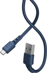 Kabel USB Remax USB-A - microUSB 1 m Granatowy (6954851239475)