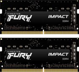Pamięć do laptopa Kingston Fury Impact, SODIMM, DDR4, 32 GB, 2666 MHz, CL16 (KF426S16IBK2/32)