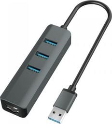 HUB USB Vakoss 1x RJ-45  + 3x USB-A 3.0 (TC-4502X)