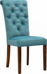  Elior Pikowane krzesło tapicerowane z kołatką - Ewers 68 kolorów