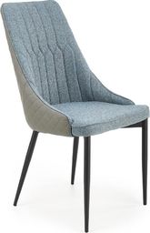 Elior Niebieskie tapicerowane pikowane krzesło - Feliso