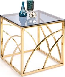  Elior Szklany stolik kawowy Cristal 3X - Złoty
