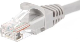 NetRack patchcord RJ45, kat. 6 UTP, 0.25m szary - BZPAT0256