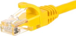 NetRack patchcord RJ45, kat. 6 UTP, 0.25m żółty - BZPAT0256Y