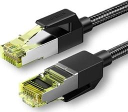  Ugreen UGREEN NW150 Kabel sieciowy w oplocie, Ethernet RJ45, Cat.7, F/FTP, 0.5m (czarny)