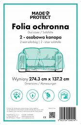 Folia malarska Made2Protect Folia ochronna / pokrowiec na kanapę 2-osobową