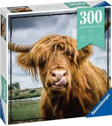  Ravensburger Puzle 300 elementów Momenty, Szkocka krowa