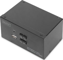 Przełącznik Digitus Przełšcznik KVM 2 portowy HDMI, Dual Display, 4K 30Hz (DS-12860) - NUASSKV2P000002