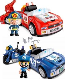  Epee PinyPon Action Pojazd Straż pożarna/Policja z figurką 7 cm i akcesoriami mix
