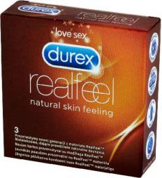  Durex  Prezerwatywy Real Feel 3 szt