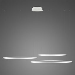 Lampa wisząca ALTAVOLA DESIGN Nowoczesna lampa sufitowa ledowa biała Altavola okręgi LED LA075/CO3_80_in_3k_white